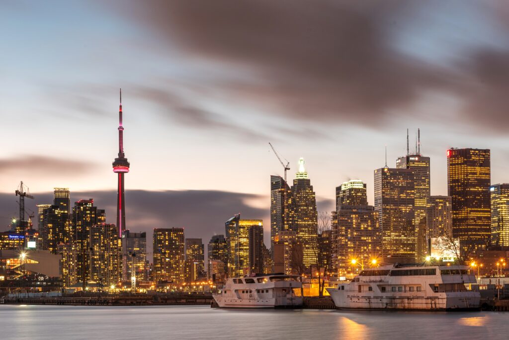 Toronto Skyscraper Night View