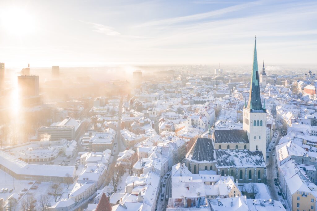 Tallinn City Arial View